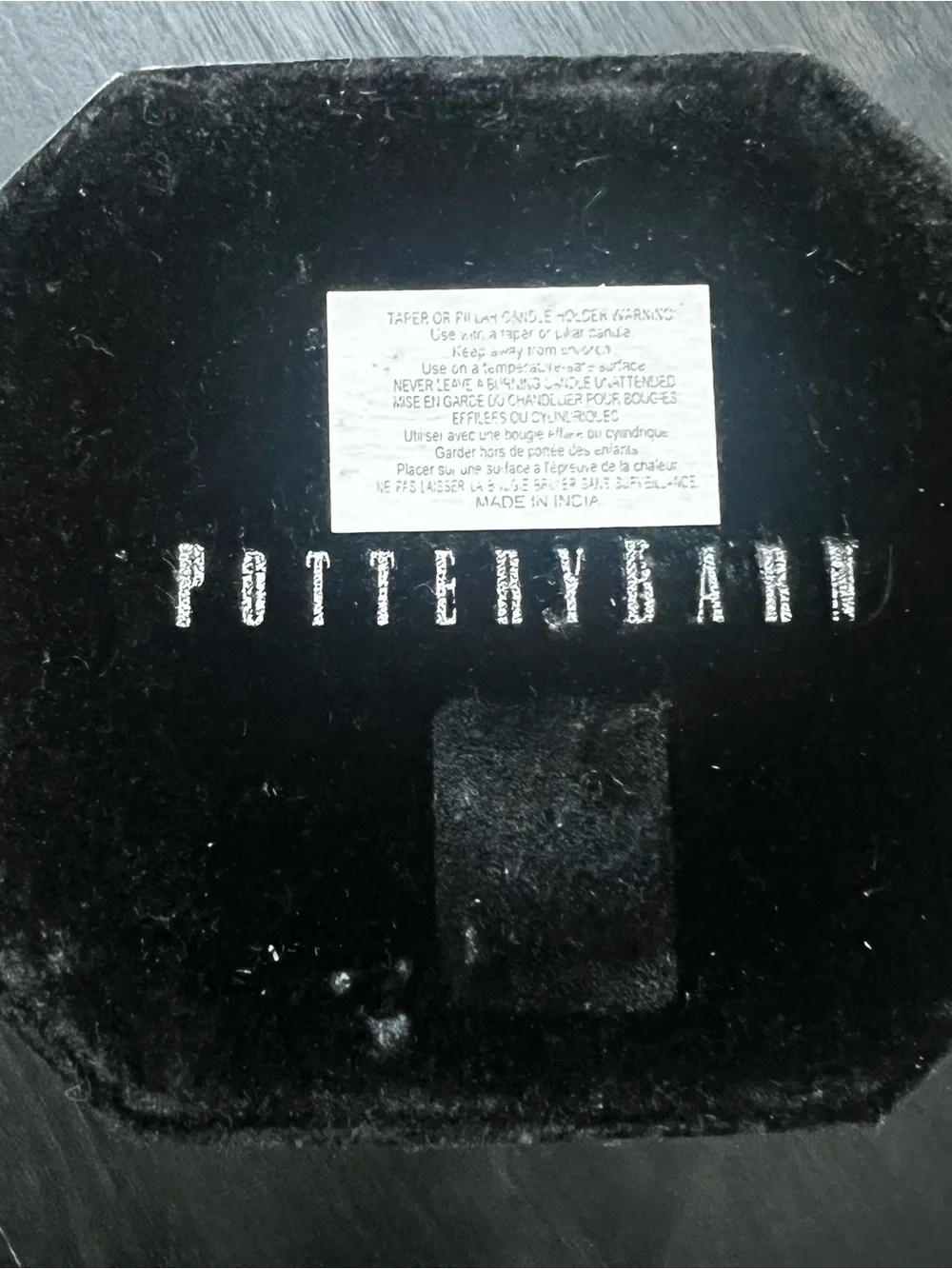 Pottery Barn Classic Metal Candlestick Holder